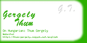 gergely thum business card